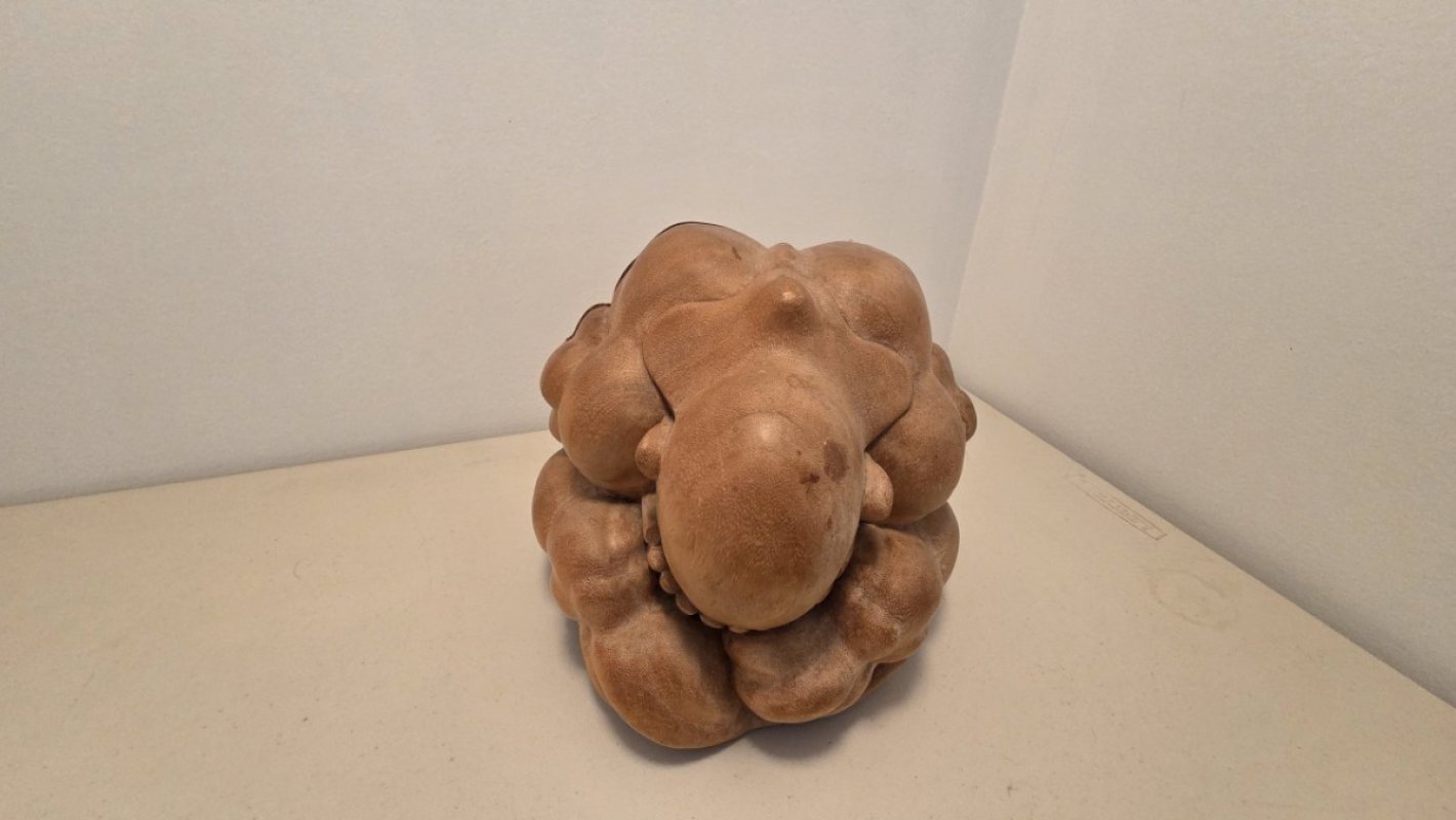 Wooden Praying Monk