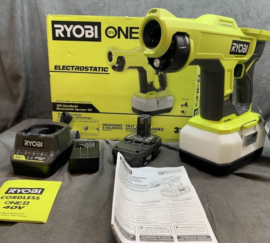 🔍 RYOBI 18V ONE+ Cordless Handheld Electrostatic Sprayer Kit