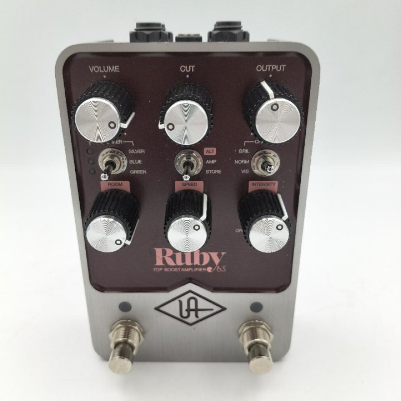 UNIVERSAL AUDIO UAFX RUBY '63 TOP BOOST AMPLIFIER PREAMP PEDAL
